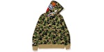 BAPE Big ABC Camo Shark Full Zip Hoodie Green