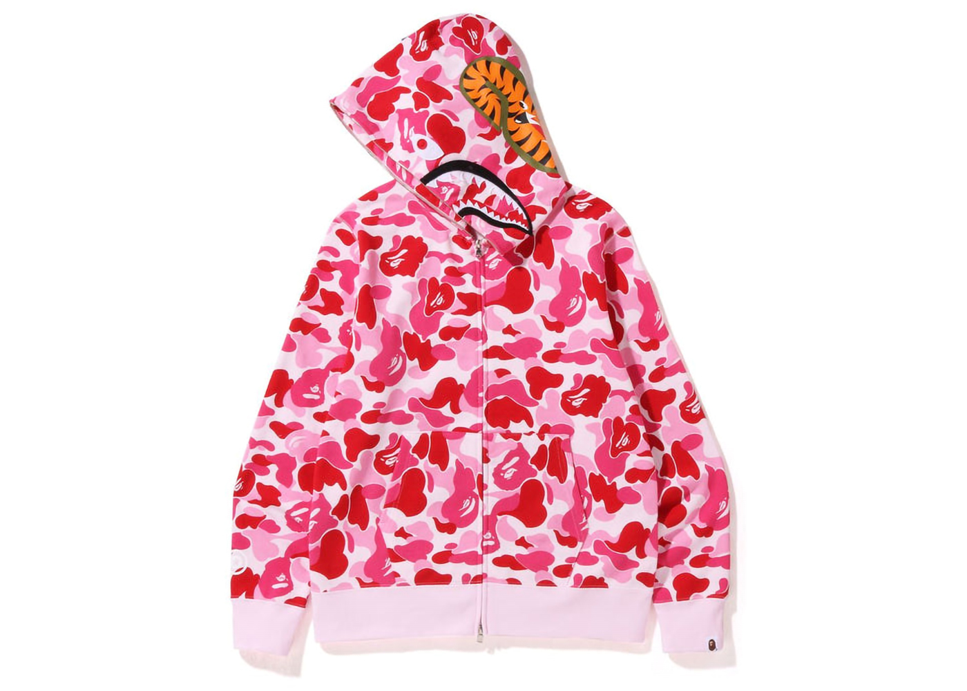 レディースBape sweater pink camo shark Size M