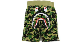 BAPE Big ABC Camo Shark Sweat Shorts Green