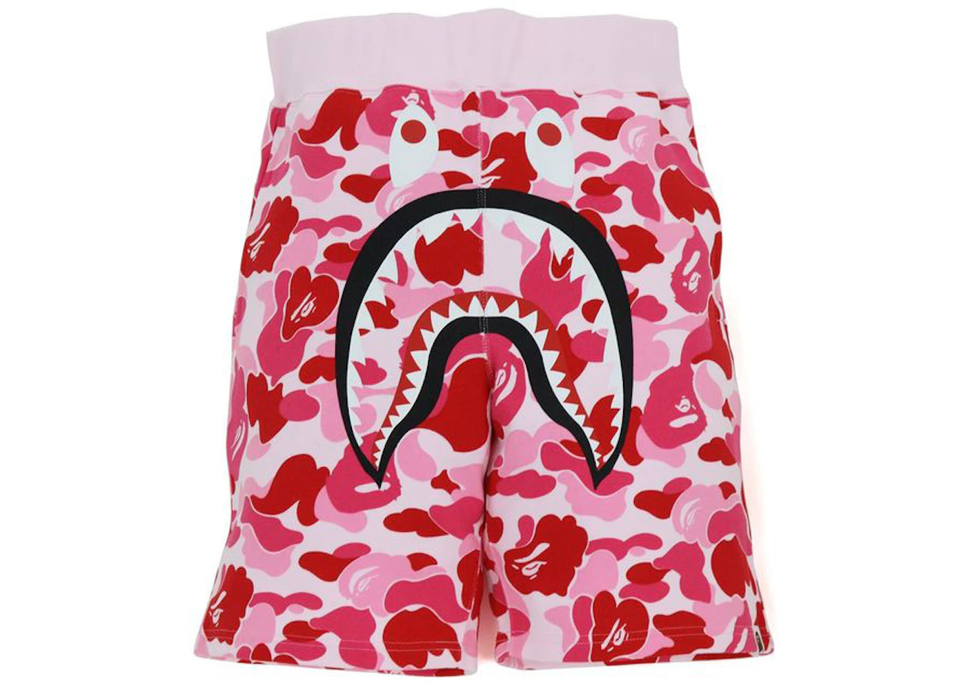 BAPE Big ABC Camo Shark Sweat Shorts Pink - SS21 - US
