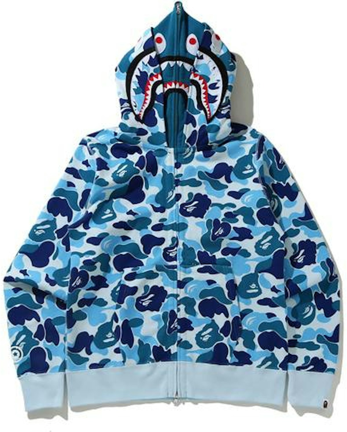 Bape shark hoodie no zip Outlet