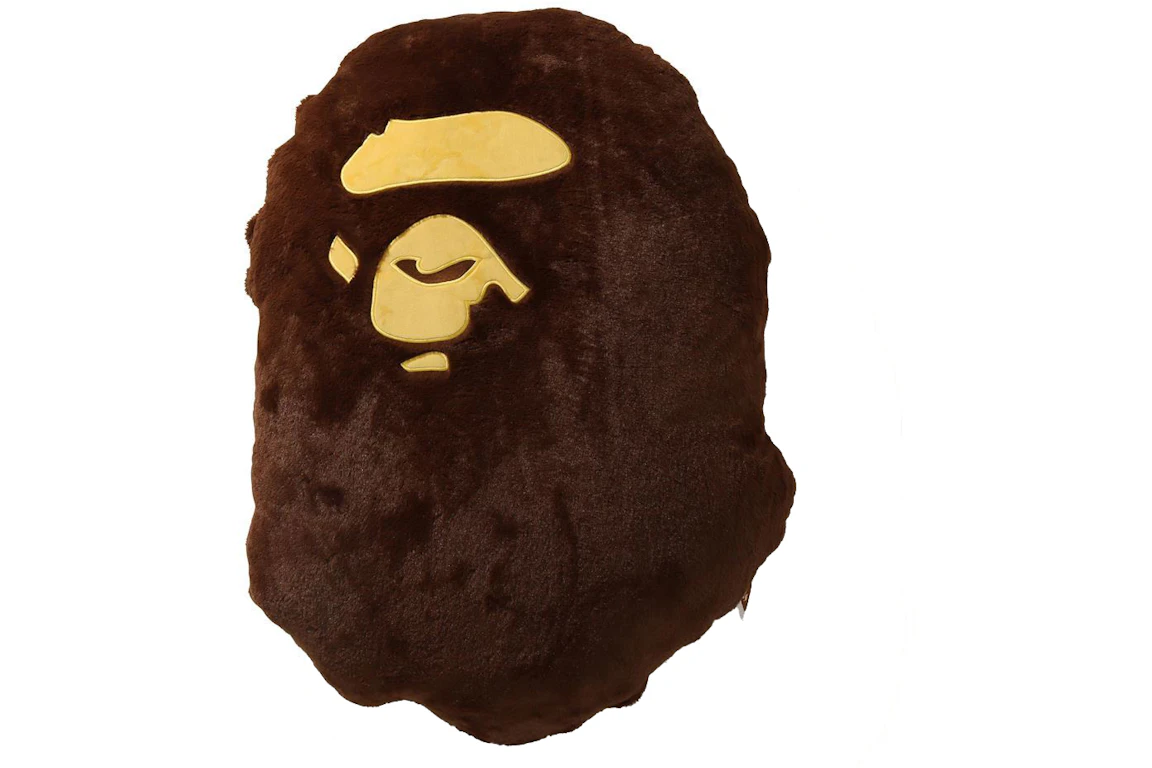 BAPE Big Ape Head Cushion Brown
