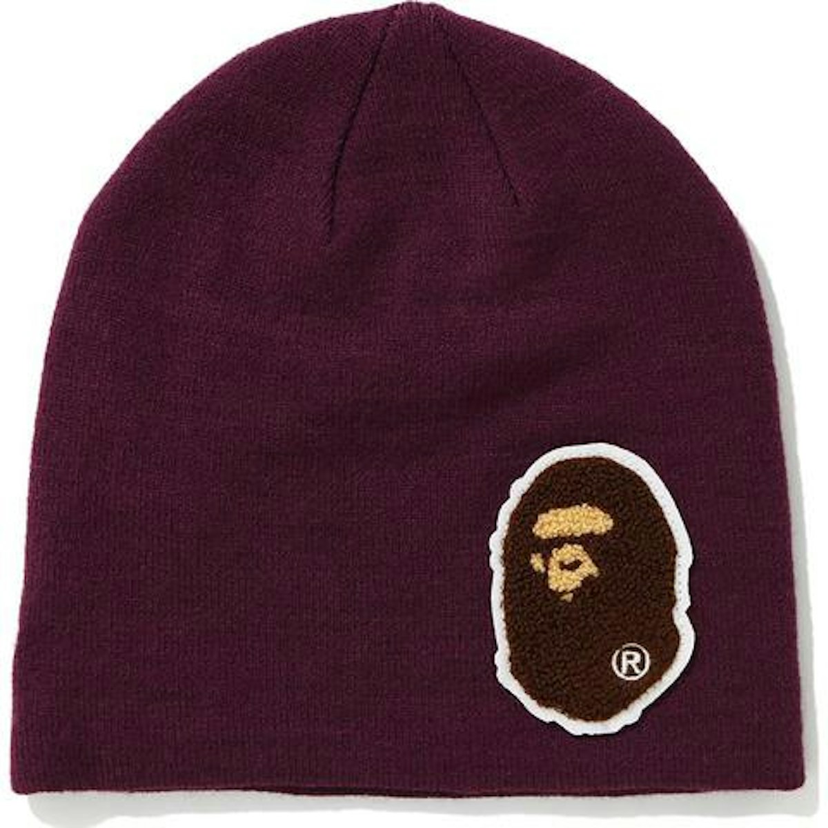 BAPE Big Ape Head Knit Cap Purple FW20