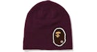 BAPE Gorro de punto Big Ape Head Violeta