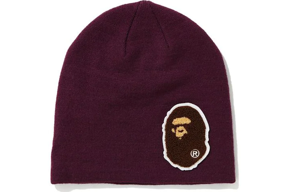 BAPE Big Ape Head Knit Cap Purple