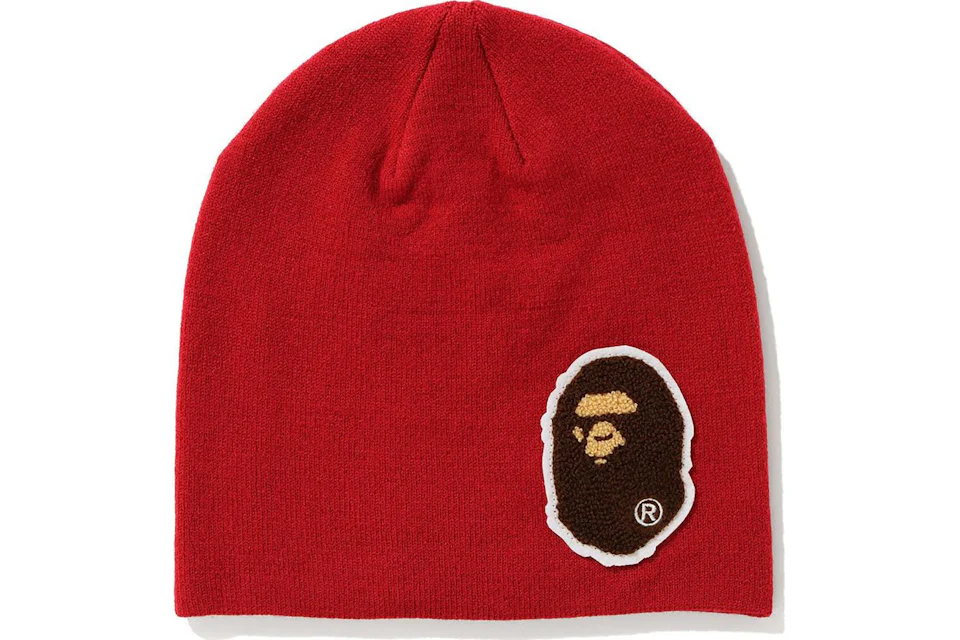 BAPE Big Ape Head Knit Cap Red
