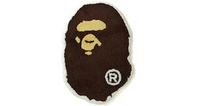 BAPE Ape Head Rug (SS21) Brown