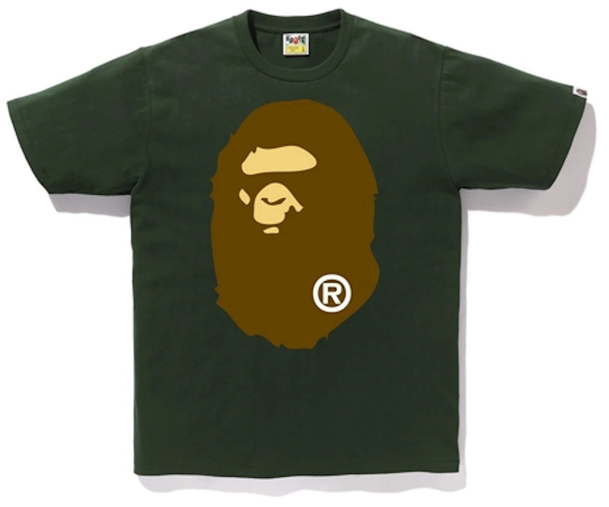 BAPE Big Ape Head Tee Green Men's - SS19 - US