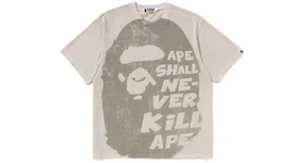 BAPE Big Ape Head Tee Ivory/Ivory