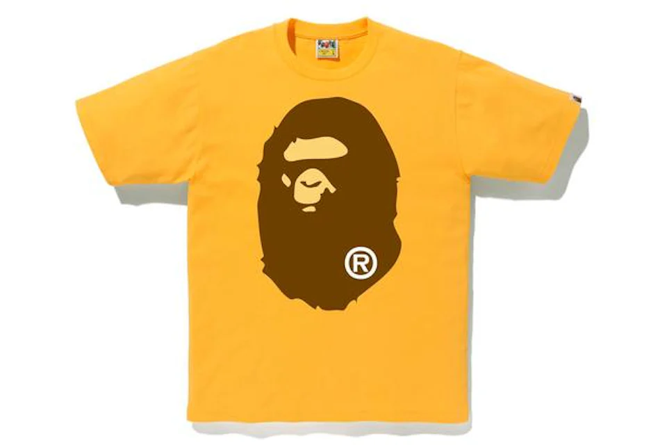 BAPE Big Ape Head Tee Yellow