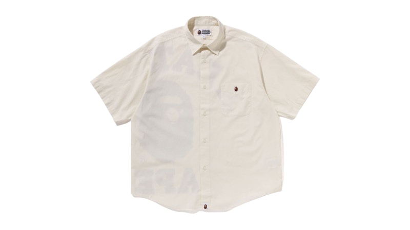 Pre-owned Bape Men's  Big College Shirt In White