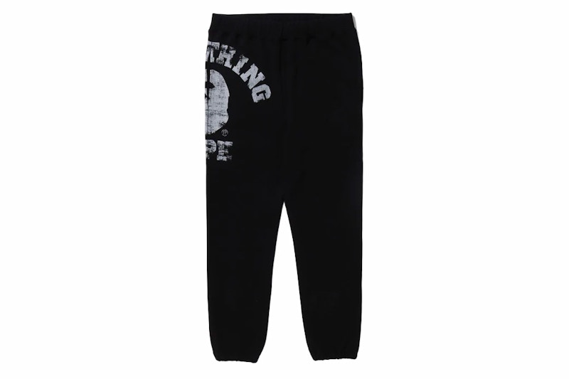 BAPE Big College Sweat Pants Black