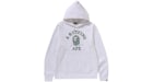 BAPE Bitmap College Pullover Hoodie White