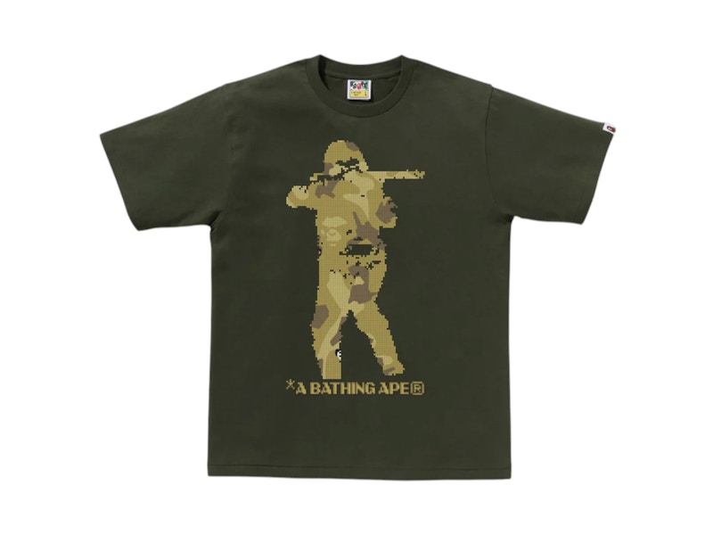 BAPE Bitmap Soldato Tee Olivedrab