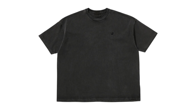 【BAPE】BAPE BLACK ROPE STITCH WASHED TEE 要在庫確認 BAPE Black Rope Stitch Washed Tee Black 男装- SS25 - CN