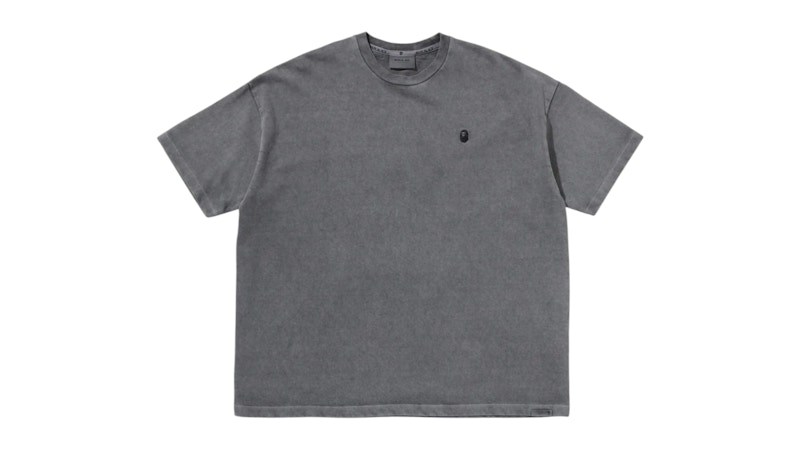 BAPE Black Rope Stitch Washed Tee Gray