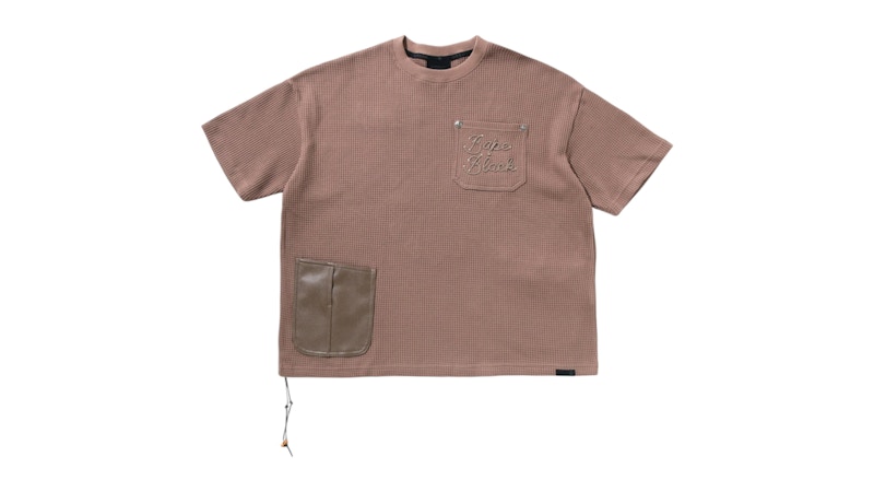 BAPE Black Waffle Worker Ropestitch Tee Brown メンズ - SS26 - JP