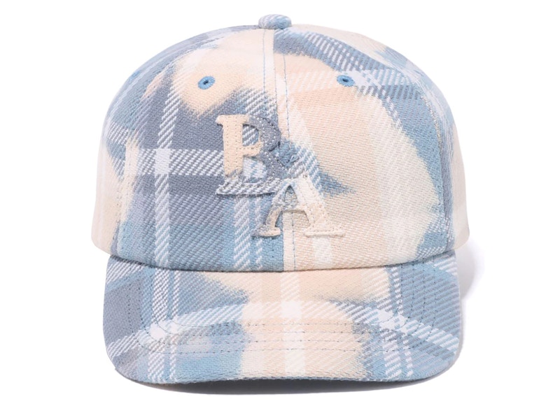 BAPE Bleached Check Panel Cap Sax