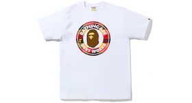 BAPE Block Check Busy Works Tee (FW22) White Red