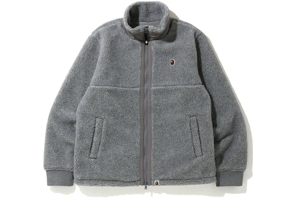 BAPE Boa Ape Head One Point Zip Jacket Grey