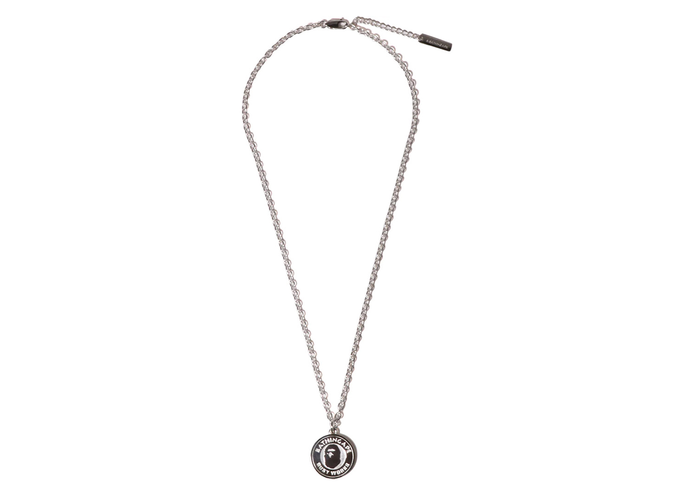 BAPE Busy Works Necklace Silver