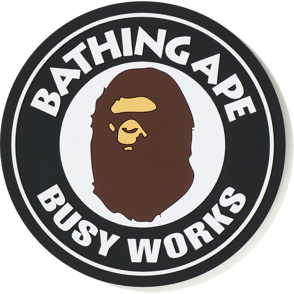 BAPE Busy Works Rubber Coaster Black - SS19 - GB