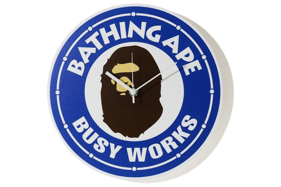BAPE Busy Works Wall Clock (SS21) Blue