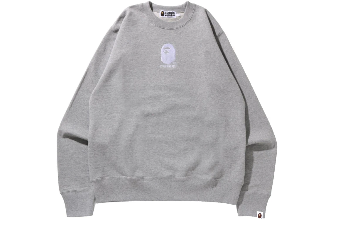 BAPE By Bathing Ape Embroidery Crewneck Gray