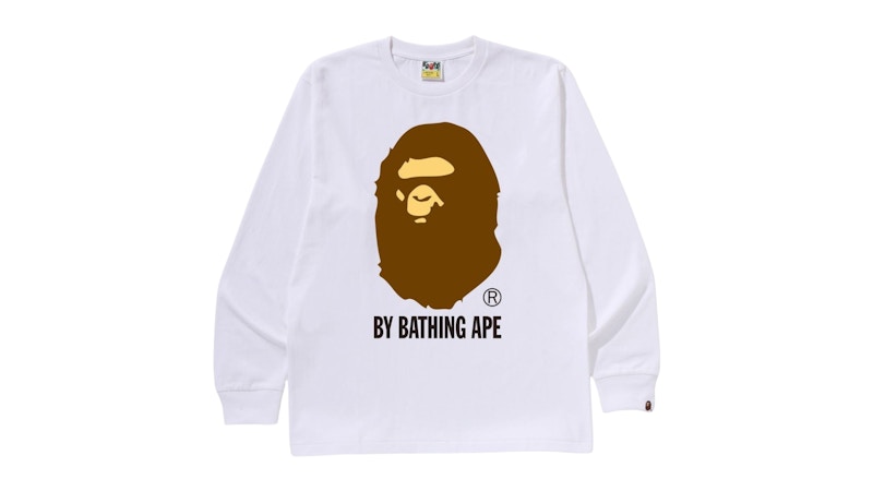 A Bathing Ape ロンt 白 Lサイズ A BATHING APE® Japanese Tattoo Motif Relaxed Fit Ls Tee