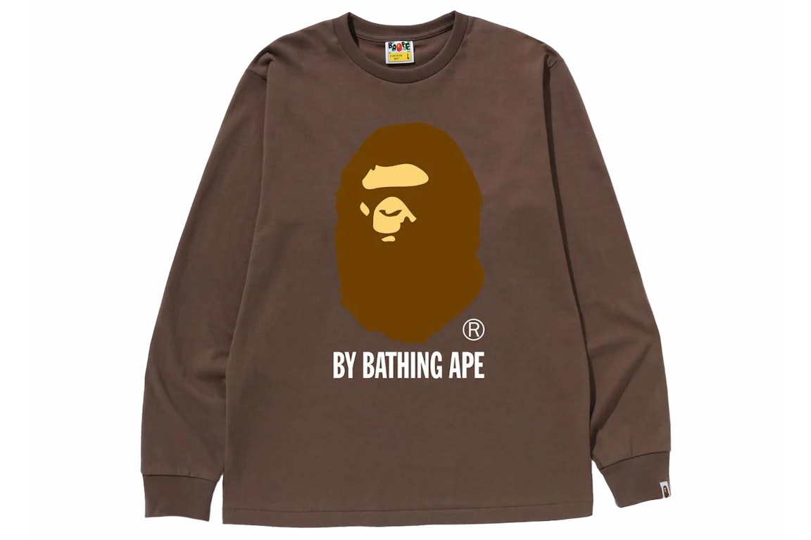 Pre-owned Bape By Bathing Ape L/s Tee Brown