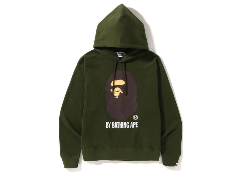 BAPE By Bathing Ape Online Exclusive Relaxed Fit Pullover Hoodie Olive Drab Men s SS22 US