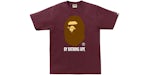Camiseta BAPE By Bathing Ape, color burdeos