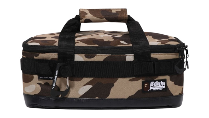 BAPE Camo Multi Gear Container S Bag Beige