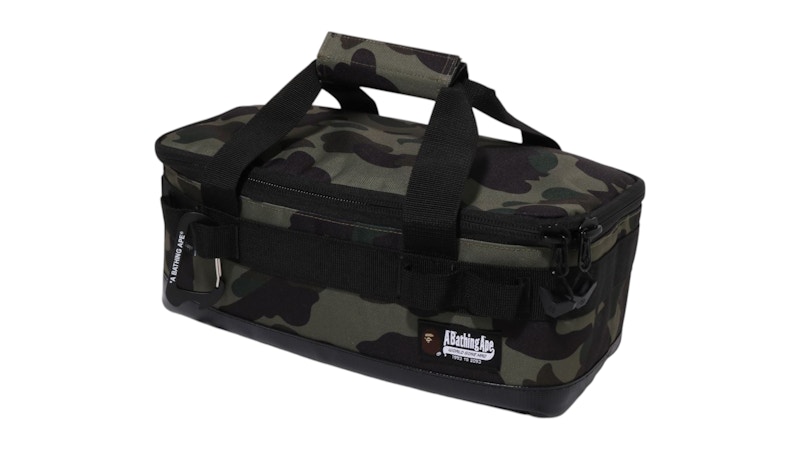 Pre-owned Bape Camo Gear Container S Bag In Green