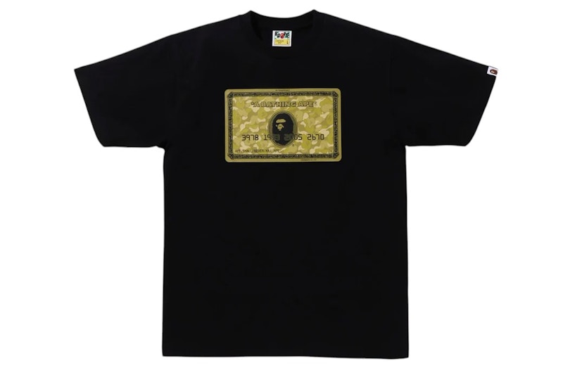 BAPE Card Tee Black/Gold Men 