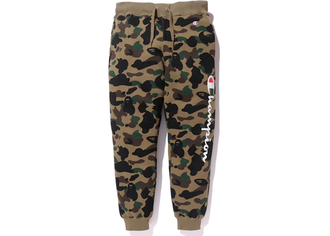 BAPE Champion 1st Camo Sweat Pants Green Men s FW17 US