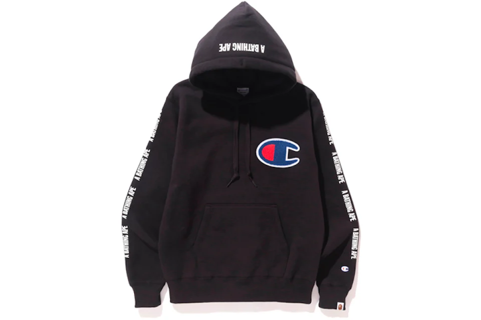 Bathing ape 2025 x champion hoodie