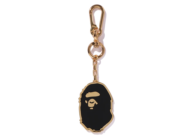 Pre-owned Bape Men's Charm Key Chain In Gold