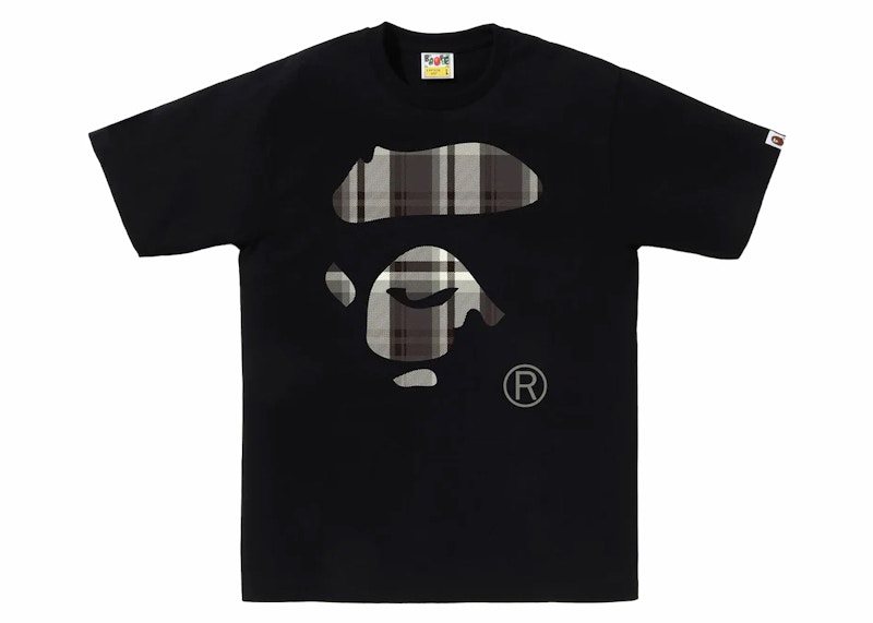 BAPE Check Ape Face Tee Black Men's - FW23 - US