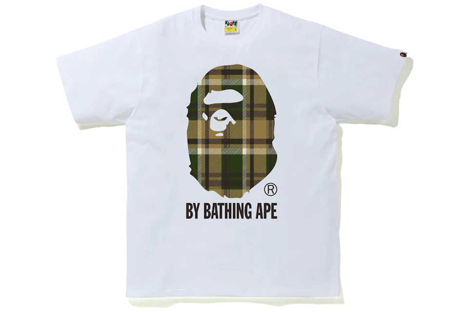 BAPE Check By Bathing Ape Tee (FW21) White/Green