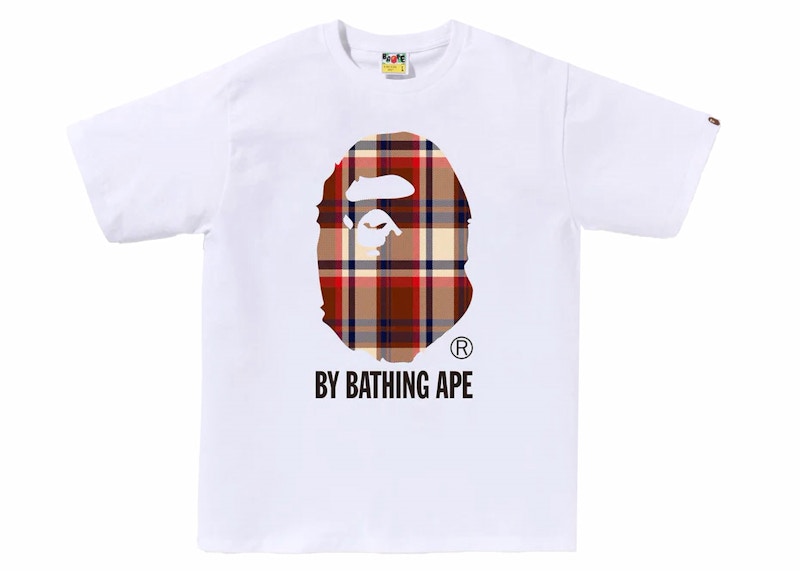 BAPE Check By Bathing Ape Tee White メンズ - FW23 - JP