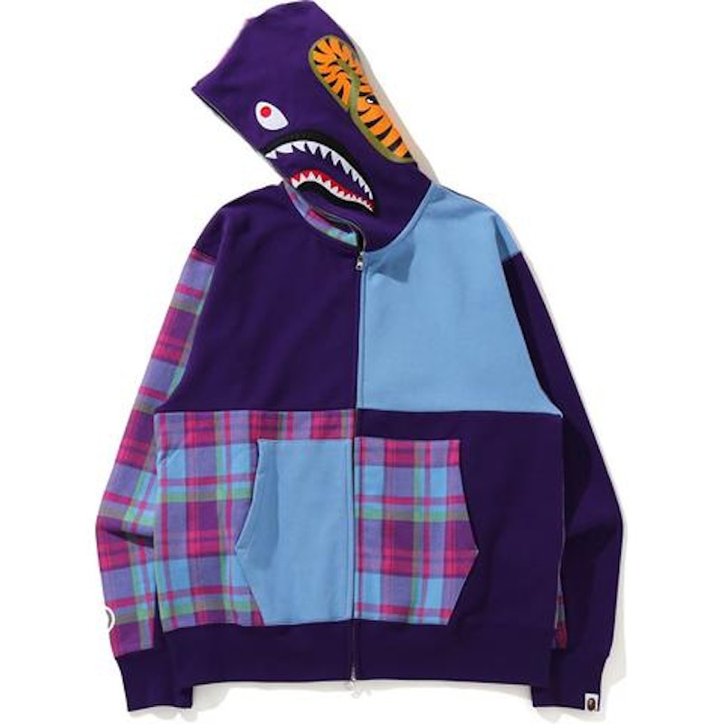 purple checkered hoodie