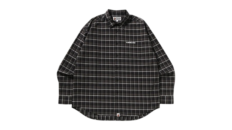 BAPE Check Shirt Black