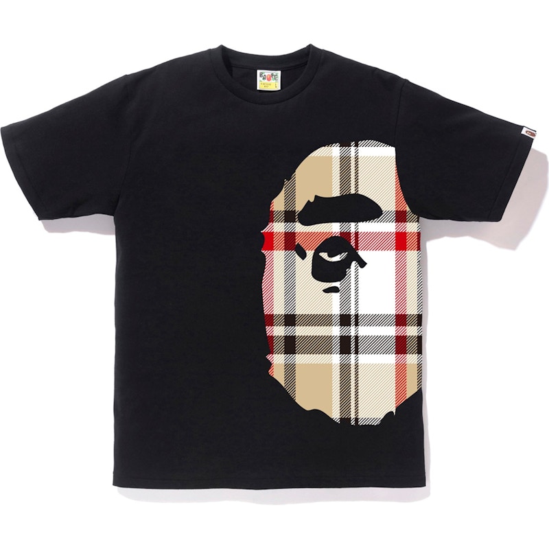 bape burberry tee stockx