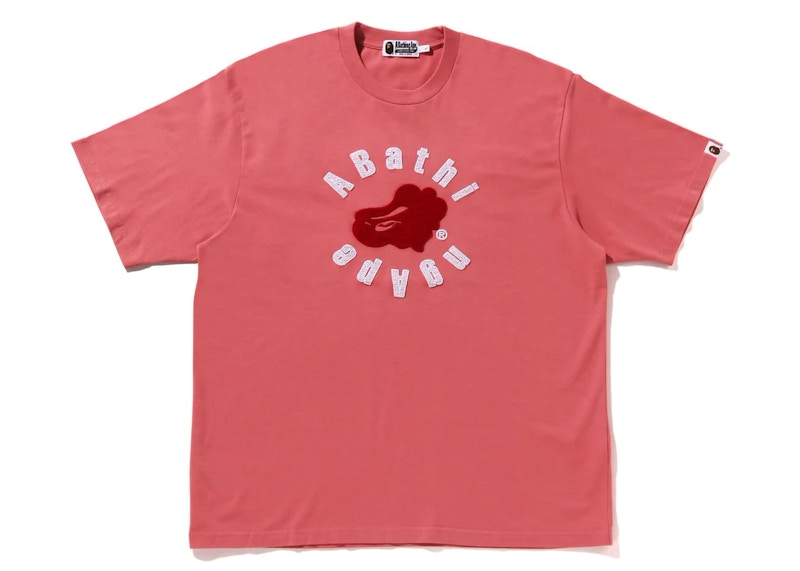 BAPE Circular Ape Head Relaxed Fit Tee Pink - SS24 - ES