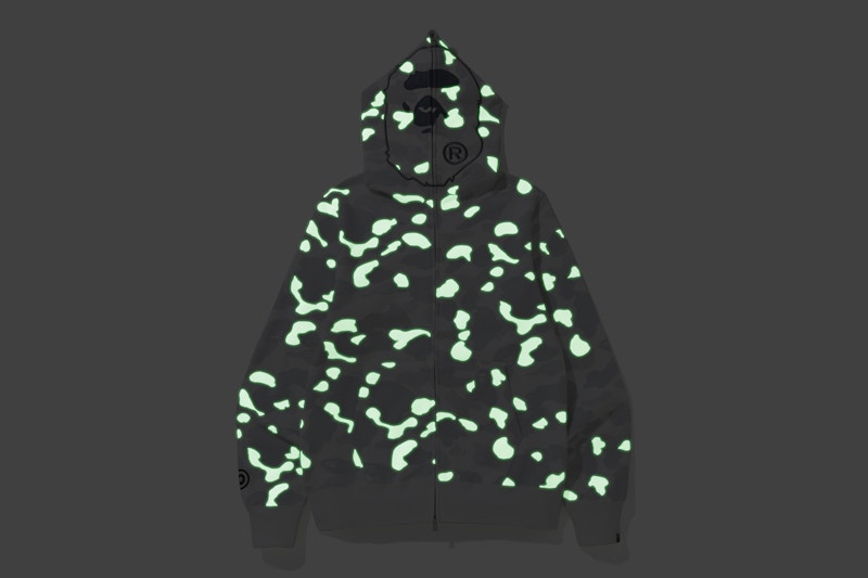 Bape city camo glow clearance in the dark hoodie