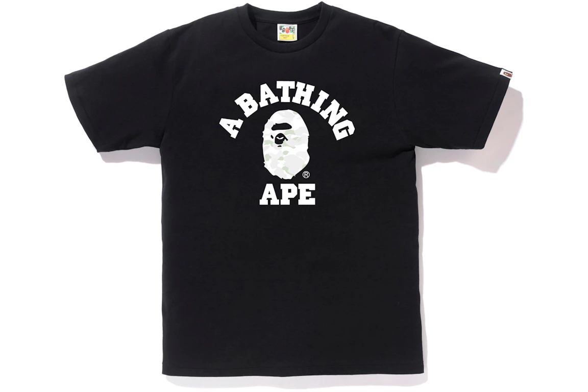 BAPE City Camo College Tee Black/White