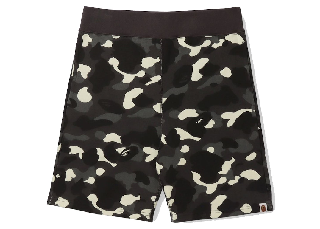 Pre-owned Bape City Camo Online Exclusive Sweat Shorts (fw21) Black