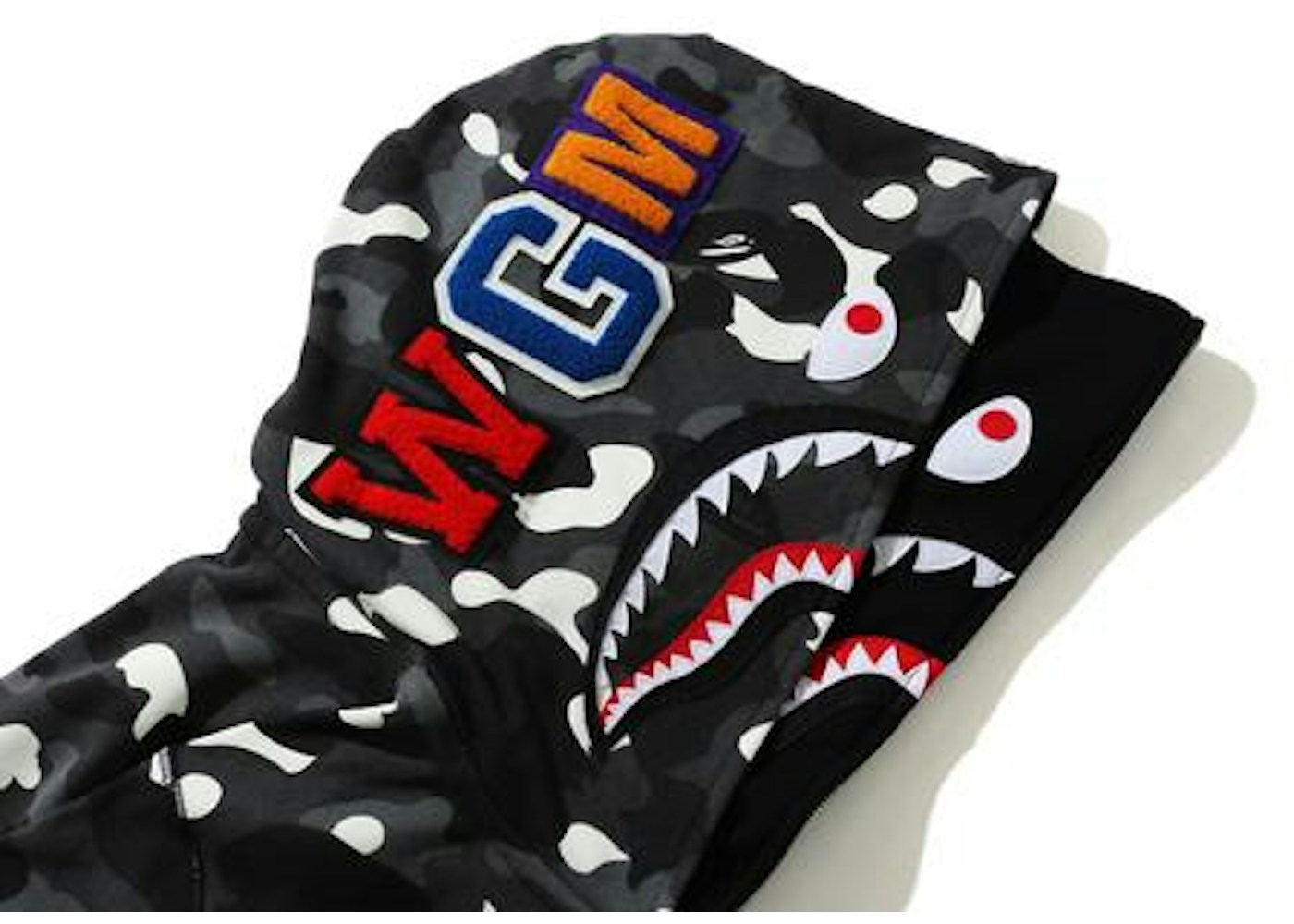 Bape black and camo hoodie Clearance