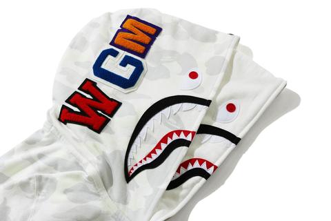 BAPE City Camo Shark Wide Full Zip Double Hoodie Gray メンズ ...